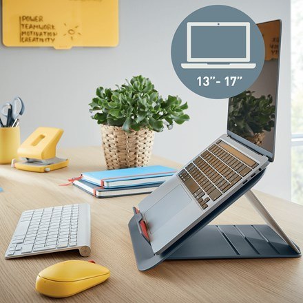 LEITZ Podstawka pod laptopa Ergo Cosy, szara LEITZ LEITZ Podstawka pod laptopa Ergo Cosy, szara LEITZ