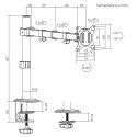 MACLEAN UCHWYT BIURKOWY DO MONITORA LCD 17-32", 9KG, VESA 75X75 ORAZ 100X100 PODWÓJNE RAMIĘ MC-753N Maclean