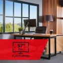 MACLEAN UCHWYT BIURKOWY DO MONITORA LCD 17-57", 27KG, VESA MAX 200X200 PODWÓJNE RAMIĘ MC-968 Maclean