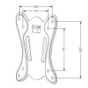 MACLEAN UCHWYT DO TELEWIZORA, MAX VESA 100X100, 13-27", 25KG MC-715A Maclean