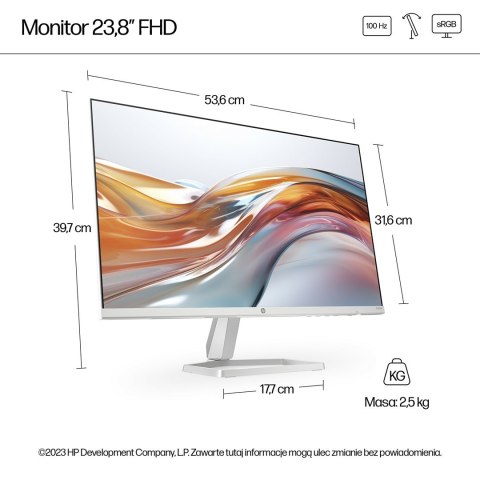 MONITOR HP LED IPS 23,8" 524sw (94C21E9) Hewlett-Packard MONITOR HP LED IPS 23,8" 524sw (94C21E9) Hewlett-Packard