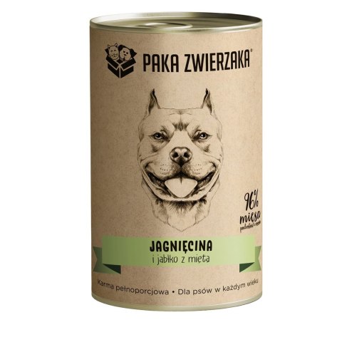 Paka Zwierzaka Jagnięcina i jabłko z miętą 400g PAKA ZWIERZAKA