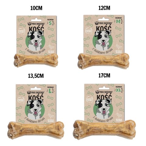 Paka Zwierzaka Kość z dodatkiem strusia S-10 cm 35g PAKA ZWIERZAKA Paka Zwierzaka Kość z dodatkiem strusia S-10 cm 35g PAKA ZWIERZAKA