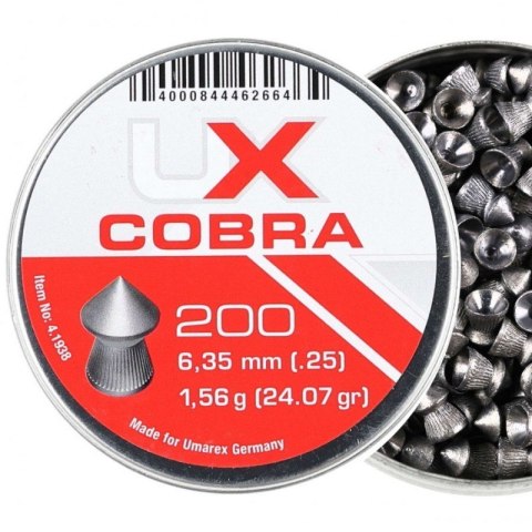 Śrut 6,35 Umarex Cobra Pointed Ribbed 200 szt. UMAREX Śrut 6,35 Umarex Cobra Pointed Ribbed 200 szt. UMAREX
