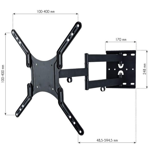 TECHLY UCHWYT ŚCIENNY TV LED/LCD 23-55 CALI 45KG O TECHly TECHLY UCHWYT ŚCIENNY TV LED/LCD 23-55 CALI 45KG O TECHly