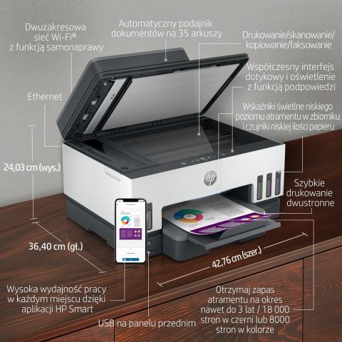 Urządzenie wielofunkcyjne HP Smart Tank 790 4WF66A Hewlett-Packard Urządzenie wielofunkcyjne HP Smart Tank 790 4WF66A Hewlett-Packard