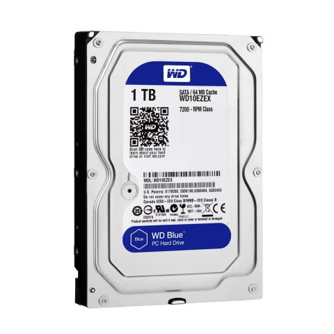 Dysk HDD WD Blue WD10EZEX (1 TB ; 3.5"; 64 MB; 7200 obr/min) WD Dysk HDD WD Blue WD10EZEX (1 TB ; 3.5"; 64 MB; 7200 obr/min) WD