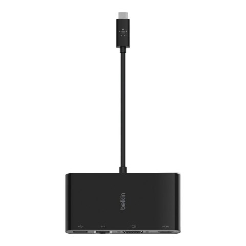 Hub Belkin USB-C Multimedia Adapter 4-in-1 Core Hub 1x4k HDMI/1xVGA/1xUSB-A/1xRJ45 Gigabit Black Belkin Hub Belkin USB-C Multimedia Adapter 4-in-1 Core Hub 1x4k HDMI/1xVGA/1xUSB-A/1xRJ45 Gigabit Black Belkin