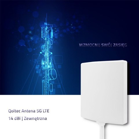 QOLTEC ANTENA 5G | 14DBI | ZEWNĘTRZNA Qoltec QOLTEC ANTENA 5G | 14DBI | ZEWNĘTRZNA Qoltec