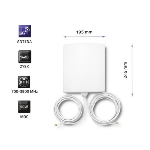 QOLTEC ANTENA 5G | 14DBI | ZEWNĘTRZNA Qoltec QOLTEC ANTENA 5G | 14DBI | ZEWNĘTRZNA Qoltec