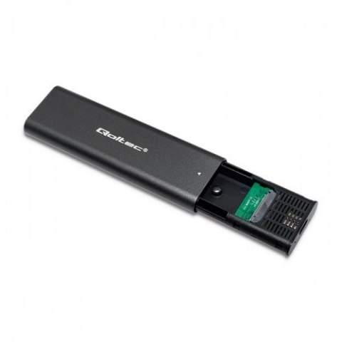 QOLTEC OBUDOWA DO DYSKÓW KIESZEŃ M.2 SATA SSD | NVME | USB TYP C Qoltec QOLTEC OBUDOWA DO DYSKÓW KIESZEŃ M.2 SATA SSD | NVME | USB TYP C Qoltec