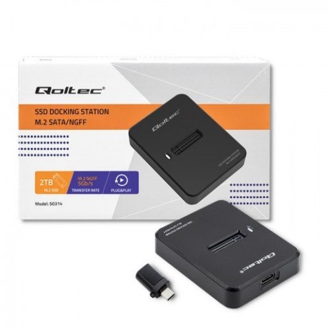 QOLTEC STACJA DOKUJĄCA DYSKÓW SSD M.2 SATA | NGFF | USB 3.1 Qoltec QOLTEC STACJA DOKUJĄCA DYSKÓW SSD M.2 SATA | NGFF | USB 3.1 Qoltec
