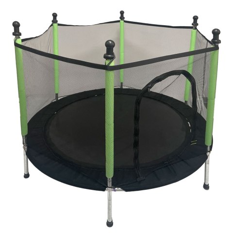 Trampolina ogrodowa dla dzieci siatka 140 cm zielona Kik Sp. z o. o. Sp. k.