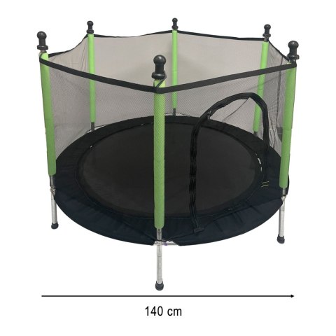 Trampolina ogrodowa dla dzieci siatka 140 cm zielona Kik Sp. z o. o. Sp. k. Trampolina ogrodowa dla dzieci siatka 140 cm zielona Kik Sp. z o. o. Sp. k.