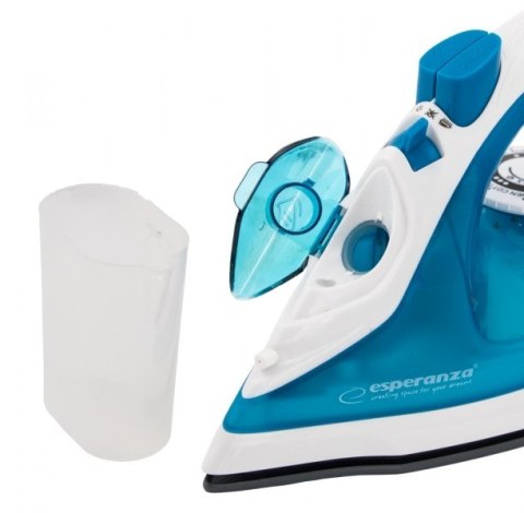 Żelazko parowe Esperanza Ceramic EHI002 (2200W; kolor niebieski) Żelazko parowe Esperanza Ceramic EHI002 (2200W; kolor niebieski)