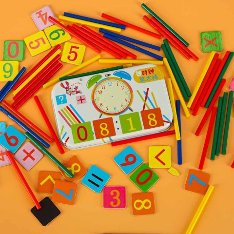 Zestaw edukacyjny nauka zegarka liczenia dodawania dla dzieci zegar do nauki godzin czasu Kik Sp. z o. o. Sp. k. Zestaw edukacyjny nauka zegarka liczenia dodawania dla dzieci zegar do nauki godzin czasu Kik Sp. z o. o. Sp. k.