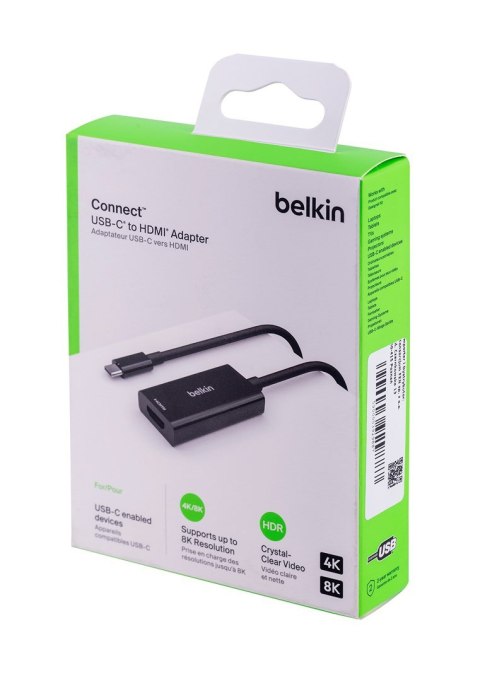 Adapter Belkin Connect USB-C to HDMI 2.1 Adapter (8K, 4K, HDR compatible) Belkin Adapter Belkin Connect USB-C to HDMI 2.1 Adapter (8K, 4K, HDR compatible) Belkin