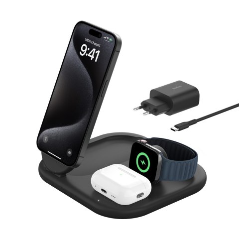 BELKIN ŁADOWARKA MAGNETYCZNA 3W1 36W QI2.0 IPHONE/APPLEWATCH/AIRPODS Belkin BELKIN ŁADOWARKA MAGNETYCZNA 3W1 36W QI2.0 IPHONE/APPLEWATCH/AIRPODS Belkin