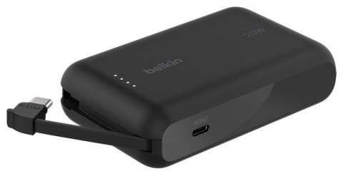 BELKIN POWERBANK 10 000 MAH, 20W, WBUDOWANY KABEL USB-C, BLACK Belkin BELKIN POWERBANK 10 000 MAH, 20W, WBUDOWANY KABEL USB-C, BLACK Belkin
