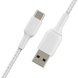 Kabel Belkin BoostCharge Braided USB-C to USB-A Cable 3m oplot White Belkin