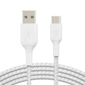 Kabel Belkin BoostCharge Braided USB-C to USB-A Cable 3m oplot White Belkin