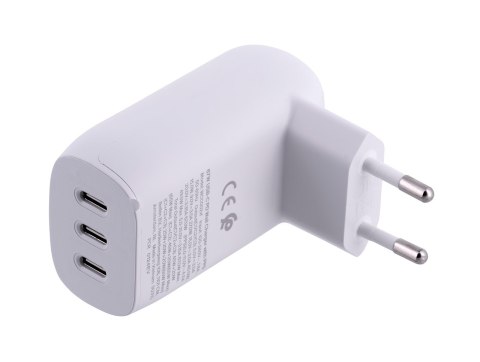 Ładowarka Belkin BoostCharge 3 Port USB-C PD 3.1 PPS Wall Charger 67W + USB-C to USB-C Cable 2m White Belkin Ładowarka Belkin BoostCharge 3 Port USB-C PD 3.1 PPS Wall Charger 67W + USB-C to USB-C Cable 2m White Belkin