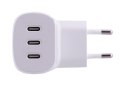Ładowarka Belkin BoostCharge 3 Port USB-C PD 3.1 PPS Wall Charger 67W + USB-C to USB-C Cable 2m White Belkin
