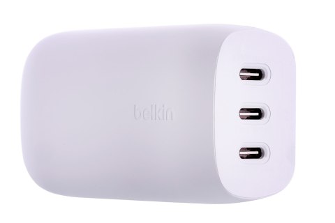 Ładowarka Belkin BoostCharge 3 Port USB-C PD 3.1 PPS Wall Charger 67W + USB-C to USB-C Cable 2m White Belkin Ładowarka Belkin BoostCharge 3 Port USB-C PD 3.1 PPS Wall Charger 67W + USB-C to USB-C Cable 2m White Belkin