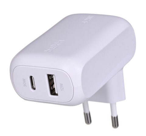 Ładowarka Belkin BoostCharge Dual USB-C + USB-A Wall Charger 42W White Belkin Ładowarka Belkin BoostCharge Dual USB-C + USB-A Wall Charger 42W White Belkin