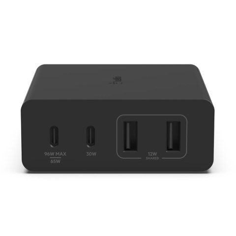 Ładowarka Belkin BoostCharge Pro 4-Port 2xUSB-C PD 3.0 + 2xUSB-A GaN Charger 108W Black Belkin Ładowarka Belkin BoostCharge Pro 4-Port 2xUSB-C PD 3.0 + 2xUSB-A GaN Charger 108W Black Belkin
