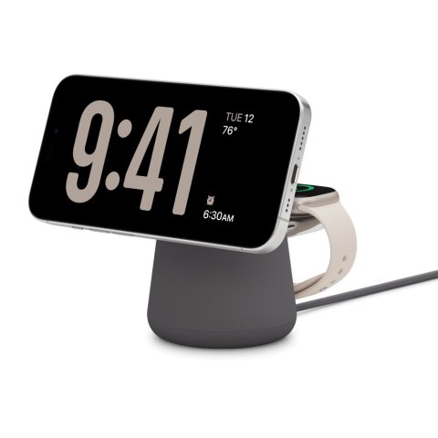 Ładowarka bezprzewodowa Belkin BoostCharge Pro 2-in-1 Wireless Charging Dock with MagSafe iPhone/Apple Watch 15W Black Belkin Ładowarka bezprzewodowa Belkin BoostCharge Pro 2-in-1 Wireless Charging Dock with MagSafe iPhone/Apple Watch 15W Black Belkin