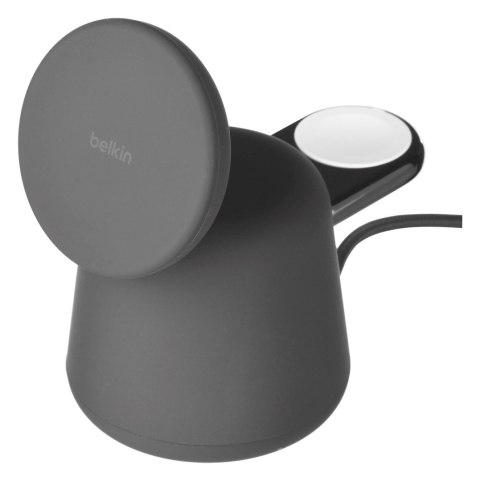 Ładowarka bezprzewodowa Belkin BoostCharge Pro 2-in-1 Wireless Charging Dock with MagSafe iPhone/Apple Watch 15W Black Belkin Ładowarka bezprzewodowa Belkin BoostCharge Pro 2-in-1 Wireless Charging Dock with MagSafe iPhone/Apple Watch 15W Black Belkin