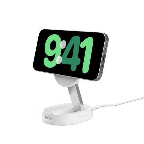 Ładowarka bezprzewodowa Belkin BoostCharge Pro Convertible Magnetic Wireless Charging Stand with Qi2 15W White Belkin Ładowarka bezprzewodowa Belkin BoostCharge Pro Convertible Magnetic Wireless Charging Stand with Qi2 15W White Belkin