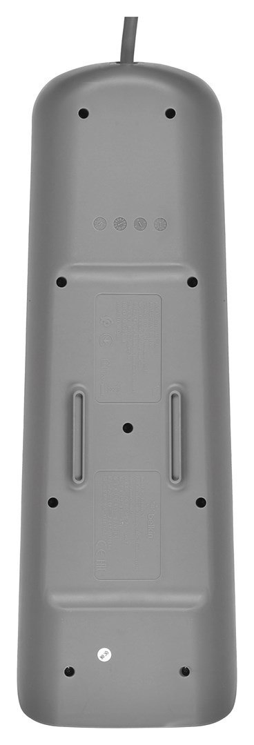 Listwa zasilająca Belkin Power Surge 6-PORT + 2xUSB-A 2.4A 650J 2m Grey/White Belkin Listwa zasilająca Belkin Power Surge 6-PORT + 2xUSB-A 2.4A 650J 2m Grey/White Belkin