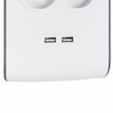 Listwa zasilająca Belkin Power Surge 8-PORT + 2xUSB-A 18W 900J 2m Grey/White Belkin