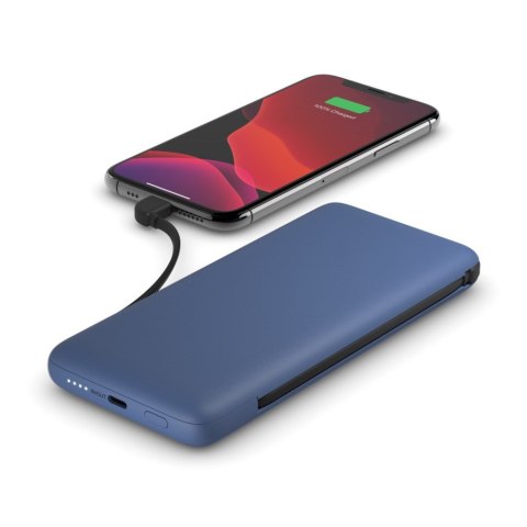 Powerbank Belkin BOOSTCHARGE Plus 10K USB-C Power Bank with Integrated Cables Lightning and USB-C 10000mAh 18W Blue Belkin Powerbank Belkin BOOSTCHARGE Plus 10K USB-C Power Bank with Integrated Cables Lightning and USB-C 10000mAh 18W Blue Belkin
