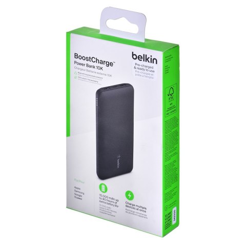 Powerbank Belkin BoostCharge Power Bank 10K 2xUSB-A + 1xUSB-C 10000mAh 15W Black Belkin Powerbank Belkin BoostCharge Power Bank 10K 2xUSB-A + 1xUSB-C 10000mAh 15W Black Belkin