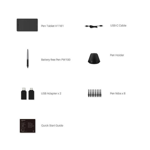 Tablet graficzny Huion H1161 HUION Tablet graficzny Huion H1161 HUION