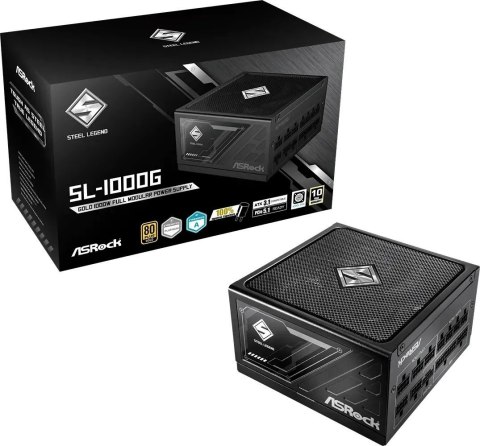 Zasilacz ASRock STEEL LEGEND 1000W 80 Plus Gold Asrock Zasilacz ASRock STEEL LEGEND 1000W 80 Plus Gold Asrock