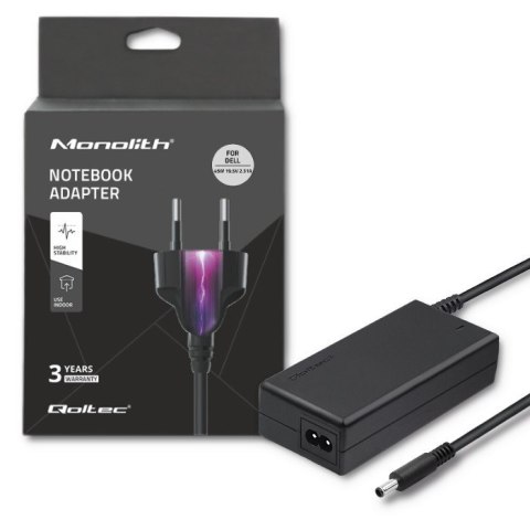 Zasilacz Qoltec 51518.45W do notebooka DELL (19,5 V; 2,31 A; 45W; 4.5 mm x 3 mm) Qoltec Zasilacz Qoltec 51518.45W do notebooka DELL (19,5 V; 2,31 A; 45W; 4.5 mm x 3 mm) Qoltec