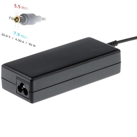 Zasilacz sieciowy Akyga AK-ND-18 do notebooka IBM, Lenovo (20 V; 4,5 A; 90W; 7.9 mm x 5.5 mm) Akyga Zasilacz sieciowy Akyga AK-ND-18 do notebooka IBM, Lenovo (20 V; 4,5 A; 90W; 7.9 mm x 5.5 mm) Akyga