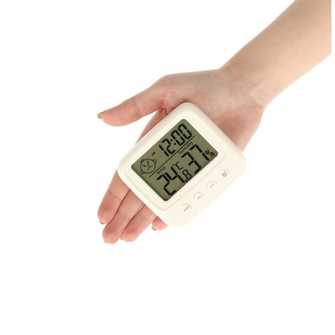 Kik Sp. z o. o. Sp. k. Higrometr zegar termometr pokojowy wilgotnościomierz LCD Kik Sp. z o. o. Sp. k. Higrometr zegar termometr pokojowy wilgotnościomierz LCD