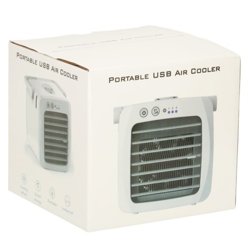 Kik Sp. z o. o. Sp. k. Klimatyzator klimator przenośny wentylator biurkowy nawilżacz USB biały Kik Sp. z o. o. Sp. k. Klimatyzator klimator przenośny wentylator biurkowy nawilżacz USB biały