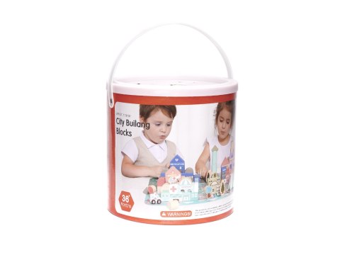 Klocki drewniane edukacyjne miasto puzzle 135el. Kik Sp. z o. o. Sp. k. Klocki drewniane edukacyjne miasto puzzle 135el. Kik Sp. z o. o. Sp. k.
