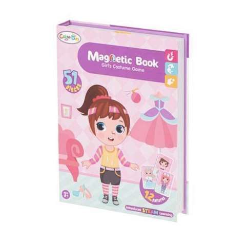 Książeczka magnetyczna układanka puzzle na magnes ubierz lalkę 51el. Kik Sp. z o. o. Sp. k. Książeczka magnetyczna układanka puzzle na magnes ubierz lalkę 51el. Kik Sp. z o. o. Sp. k.