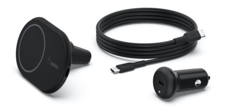 Ładowarka samochodowa Belkin BoostCharge Magnetic Wireless Car Charger 10W included 20W PD3.0 Car Power Supply and USB-C cable Belkin Ładowarka samochodowa Belkin BoostCharge Magnetic Wireless Car Charger 10W included 20W PD3.0 Car Power Supply and USB-C cable Belkin