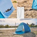Kik Sp. z o. o. Sp. k. Namiot plażowy parawan samorozkładający na plażę ogród ogrodowy POPUP ochronny UV