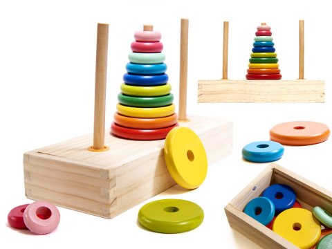 Kik Sp. z o. o. Sp. k. Piramida drewniana z podstawą wieża sorter Kik Sp. z o. o. Sp. k. Piramida drewniana z podstawą wieża sorter