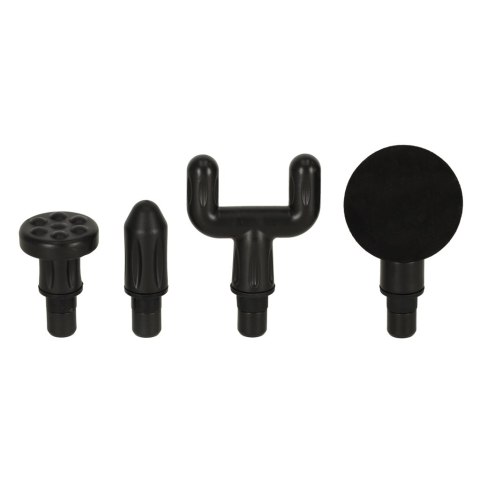 Pistolet do masażu masażer do pleców ciała LED 4w1 czarny Kik Sp. z o. o. Sp. k. Pistolet do masażu masażer do pleców ciała LED 4w1 czarny Kik Sp. z o. o. Sp. k.