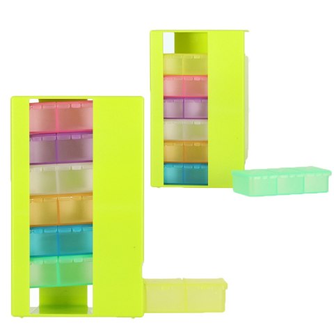 Kik Sp. z o. o. Sp. k. Pudełko organizer na leki na tabletki kasetka 7 dni 3 pory dnia 4 języki Kik Sp. z o. o. Sp. k. Pudełko organizer na leki na tabletki kasetka 7 dni 3 pory dnia 4 języki